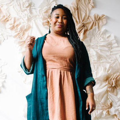 Lichen duster coat and dress pattern by sew liberated 8