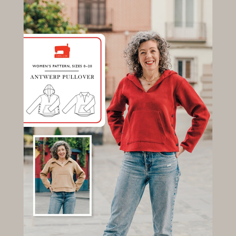 Liesl And Co Antwerp Pullover Pattern Cover