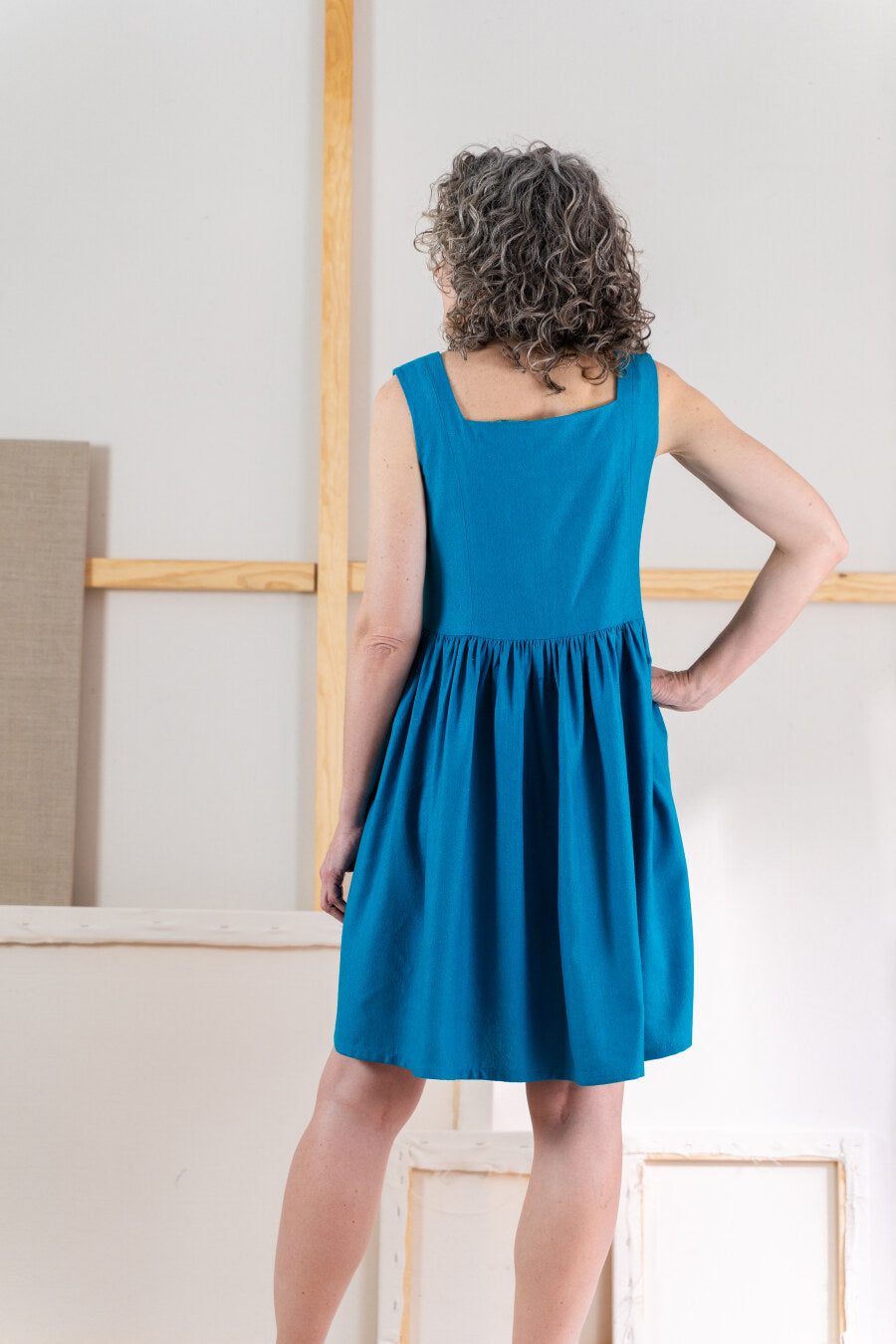 Liesl And Co Laureles Square Neck Top Dress Pattern 10