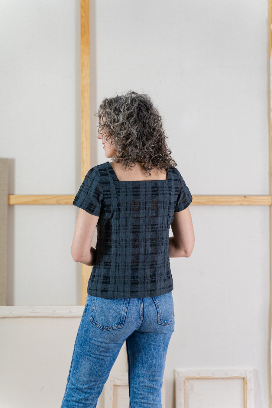 Liesl And Co Laureles Square Neck Top Dress Pattern 5