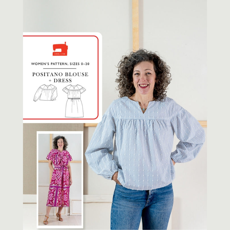 Liesl And Co Positano Blouse And Dress Pattern Cover