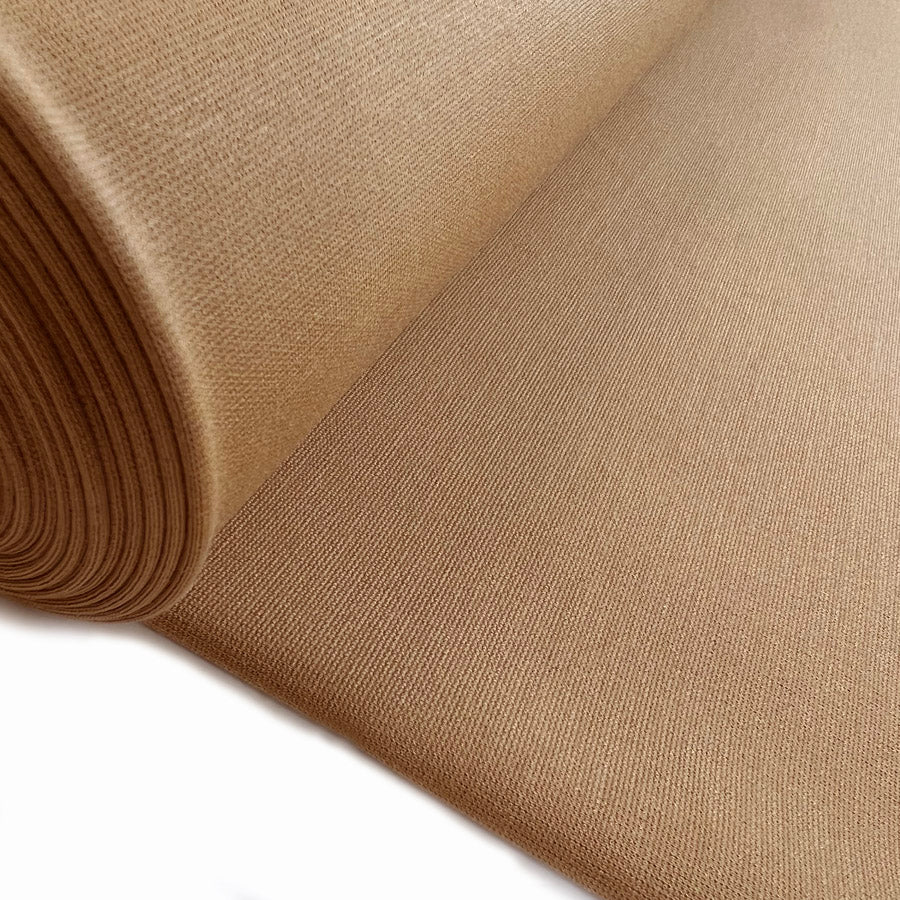Luxury Ponte Camel Oeko Tex Dressmaking Fabric Roll
