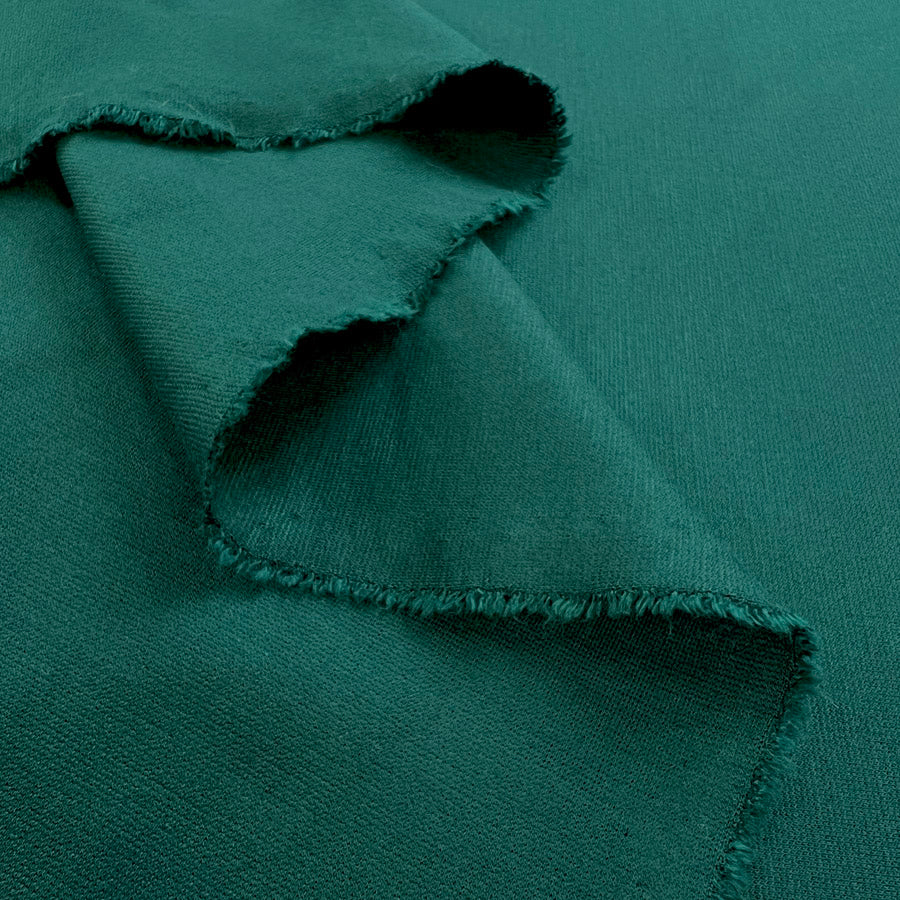 Luxury Ponte Emerald Oeko Tex Dressmaking Fabric Fold