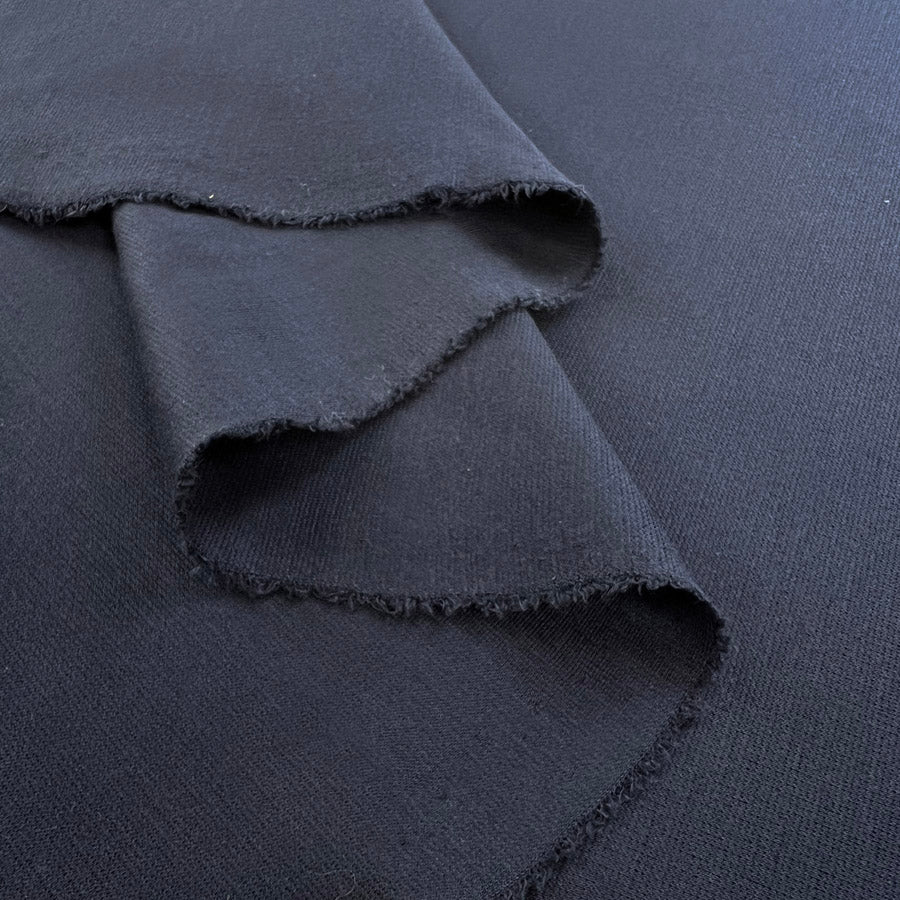 Luxury Ponte New Navy Oeko Tex Dressmaking Fabric Fold