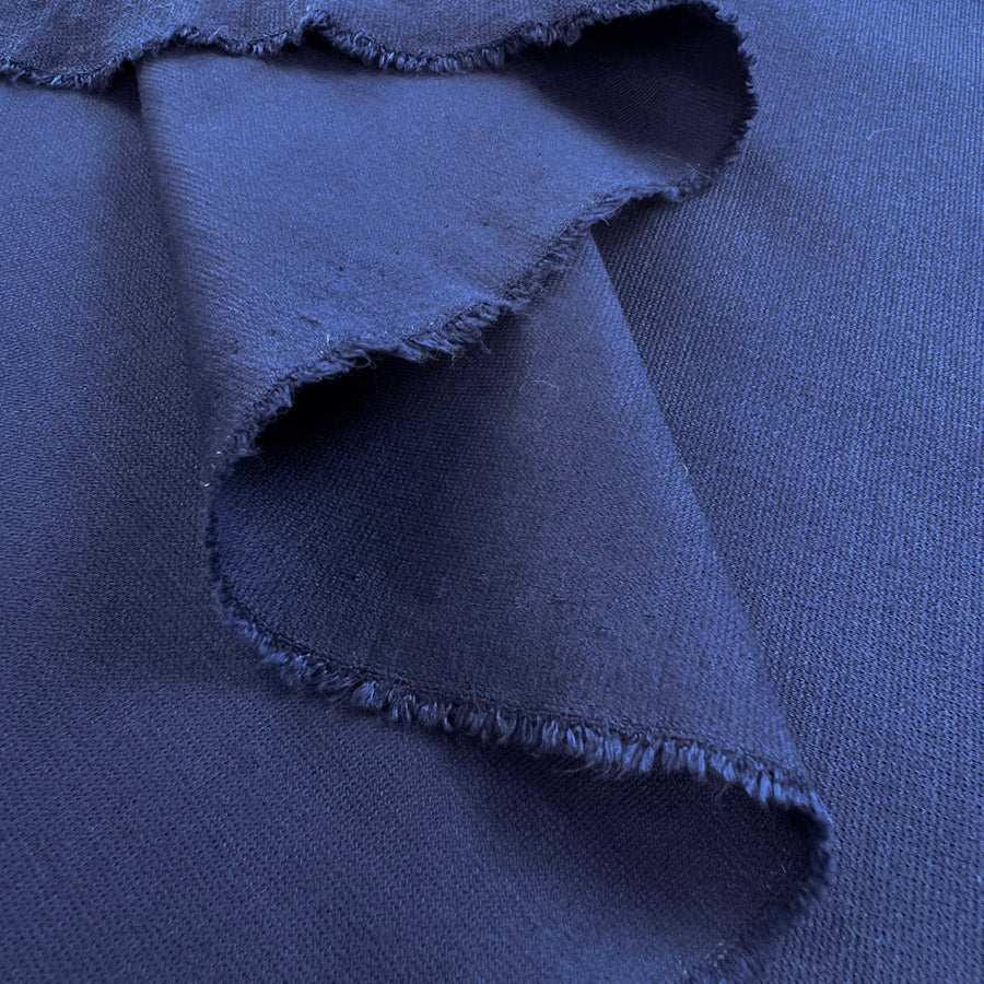 Luxury Ponte Royal Blue Oeko Tex Dressmaking Fabric Fold