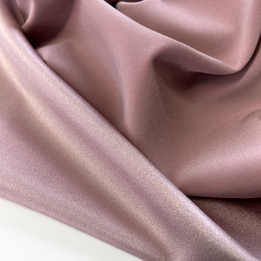 Luxury Satin Backed Crepe Baby Pink Dressmaking Fabric