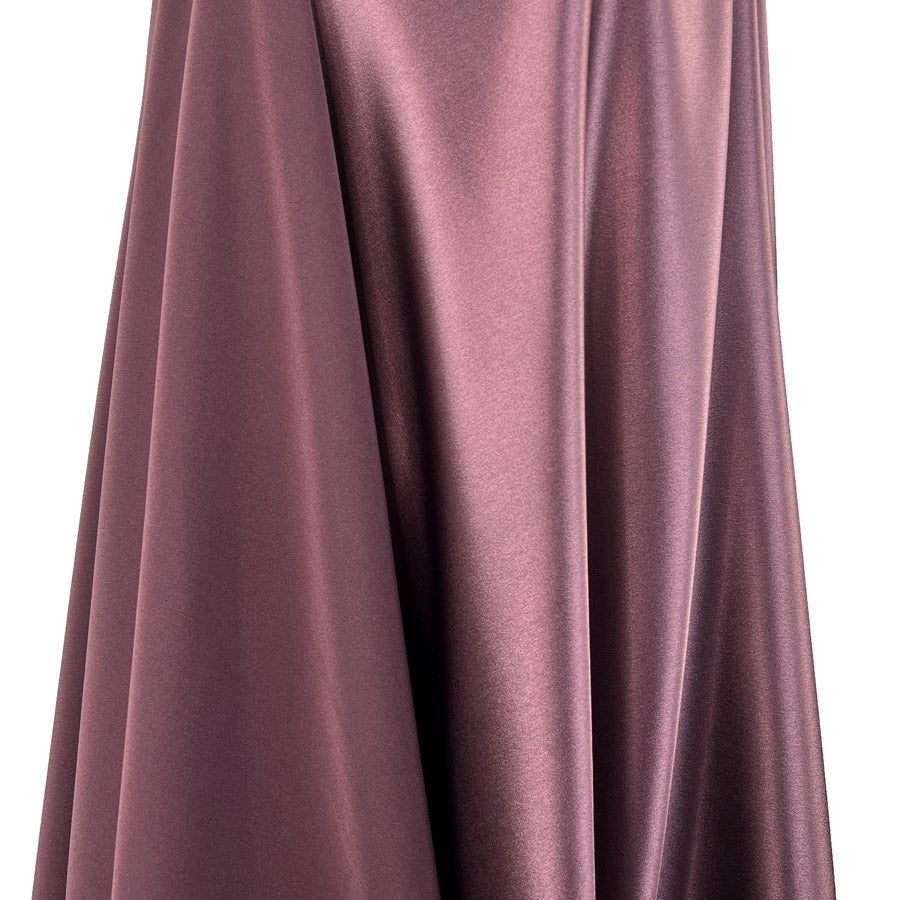 Luxury Satin Backed Crepe Dark Dusky Pink Dressmaking Fabric Drape