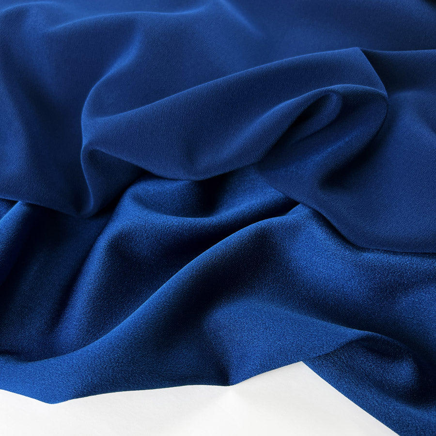 Luxury Satin Backed Crepe Teal Dressmaking Fabric