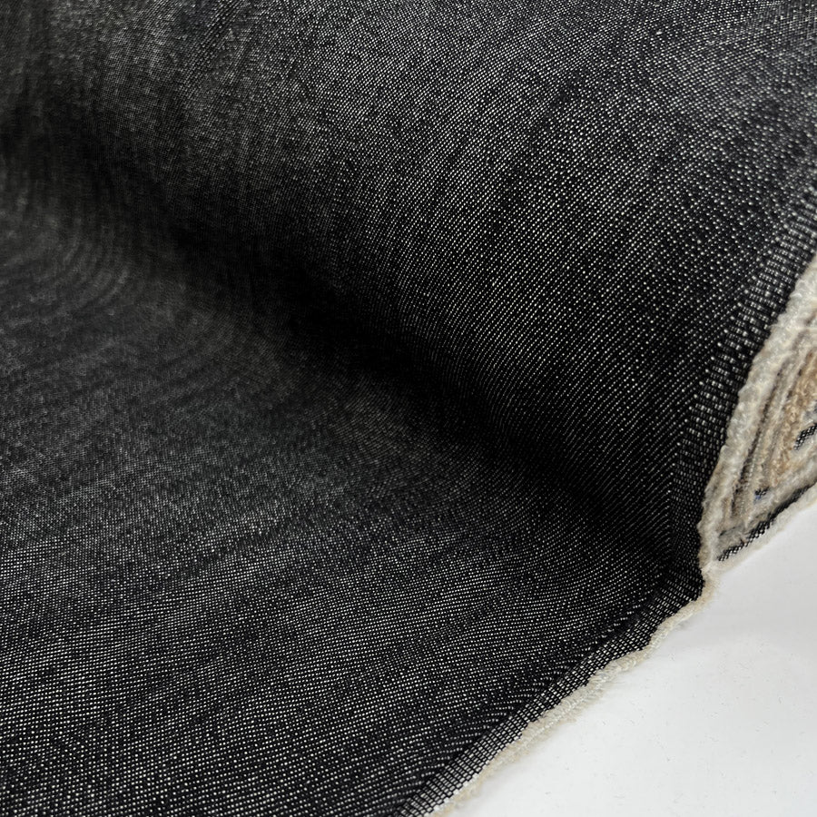 Mad Max 12 2oz Black Denim Cotton Elastane Jean Fabric Roll