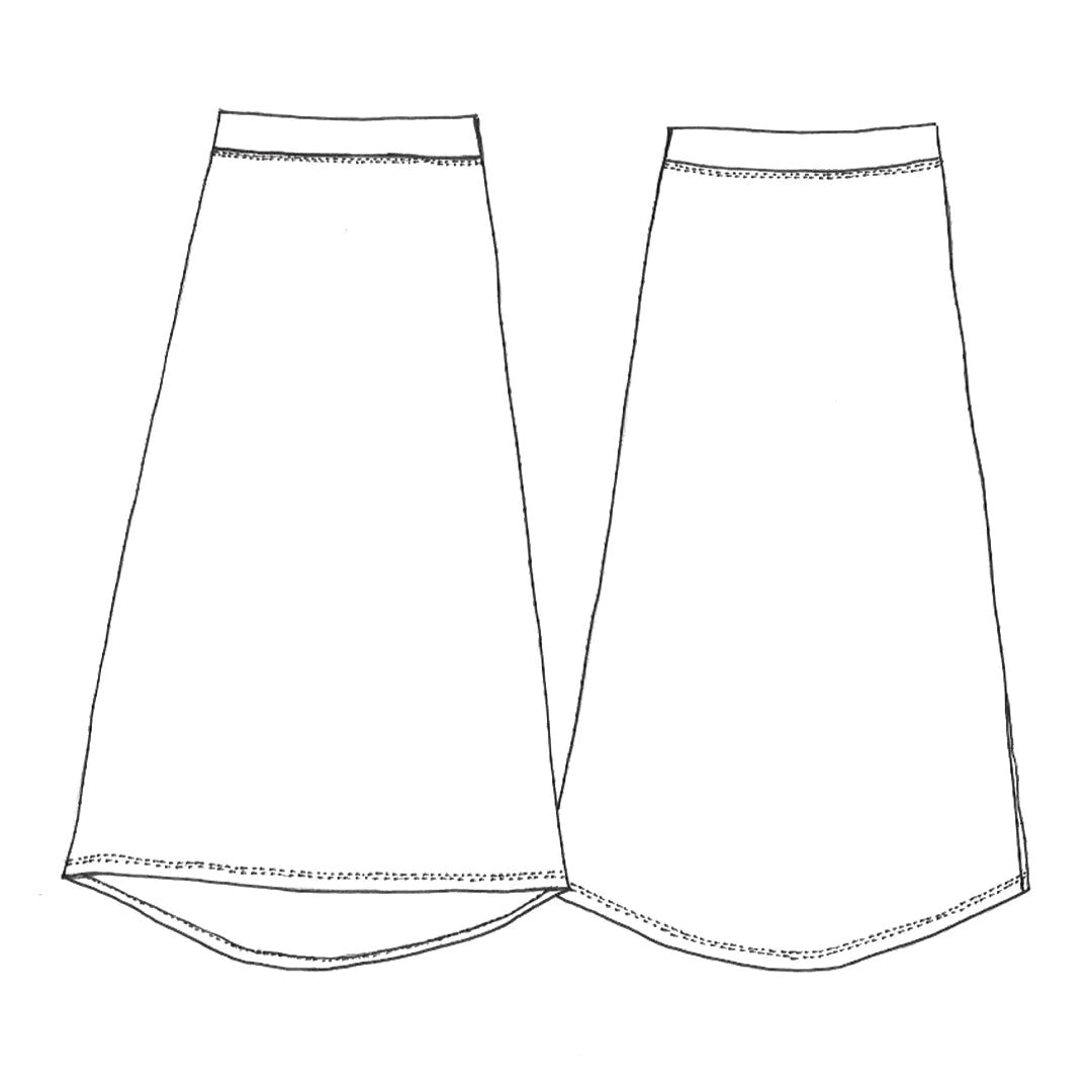 Mahlia skirt sketch