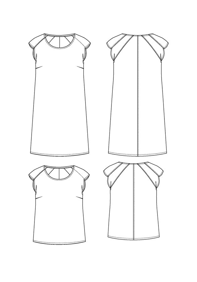 Maison Fauve Da Quiri Dress Blouse Pattern Sketch