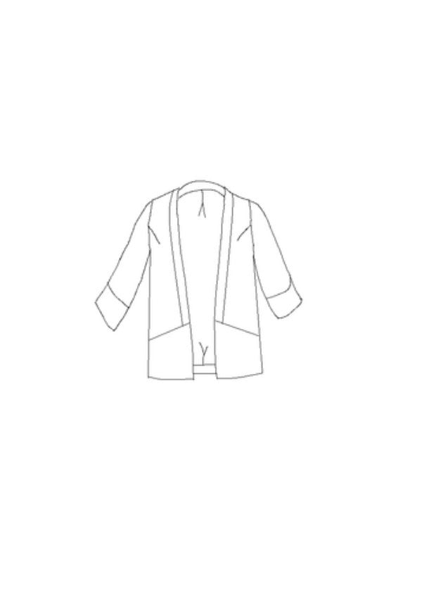 Maison Fauve Sable Jacket Sewing Pattern Sketch