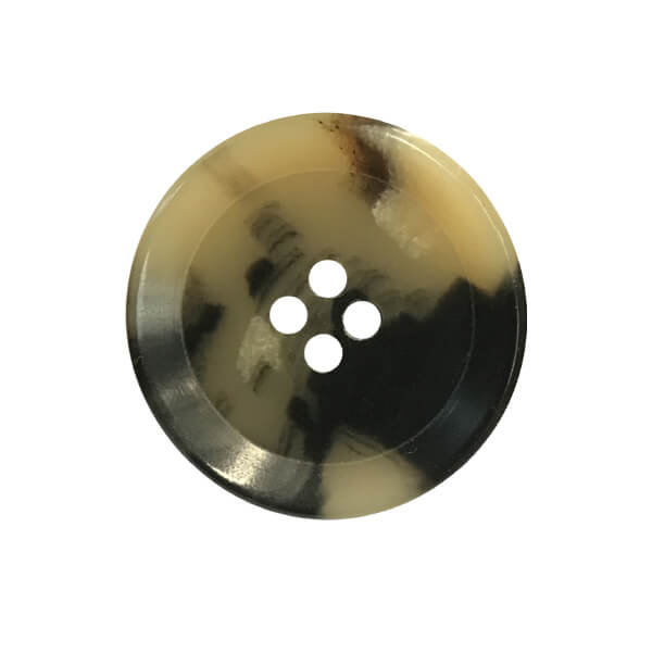 Marble Effect Button X286 Col 276 Cream