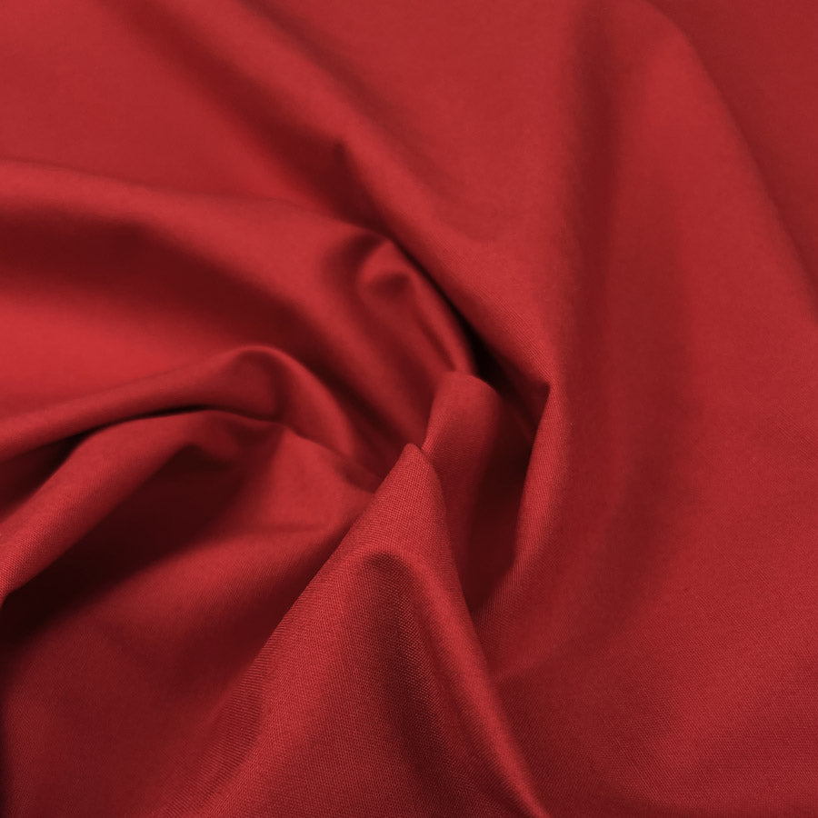 Marmaris Red Cotton Elastane Plain Woven Strech Trouser Fabric