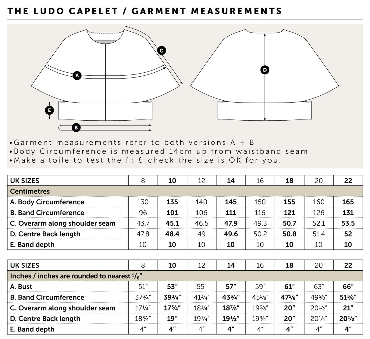 Maven Ludo Capelet Pattern Back