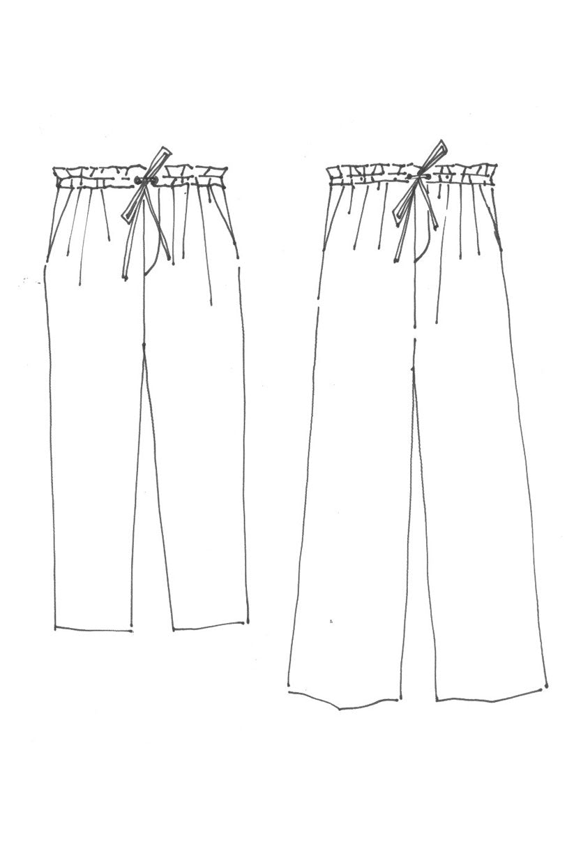 Merchant Mills 101 Trouser Pattern Sizes 8 18 Sketch1