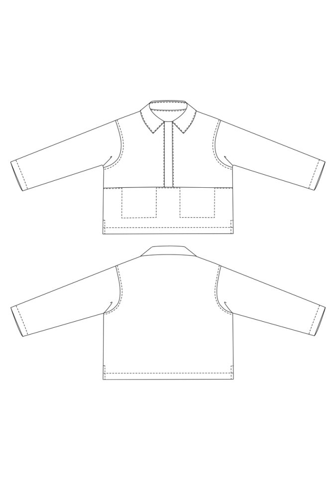 Merchant Mills Unisex Ludlow Top Pattern Uk Xs Xxl Sket