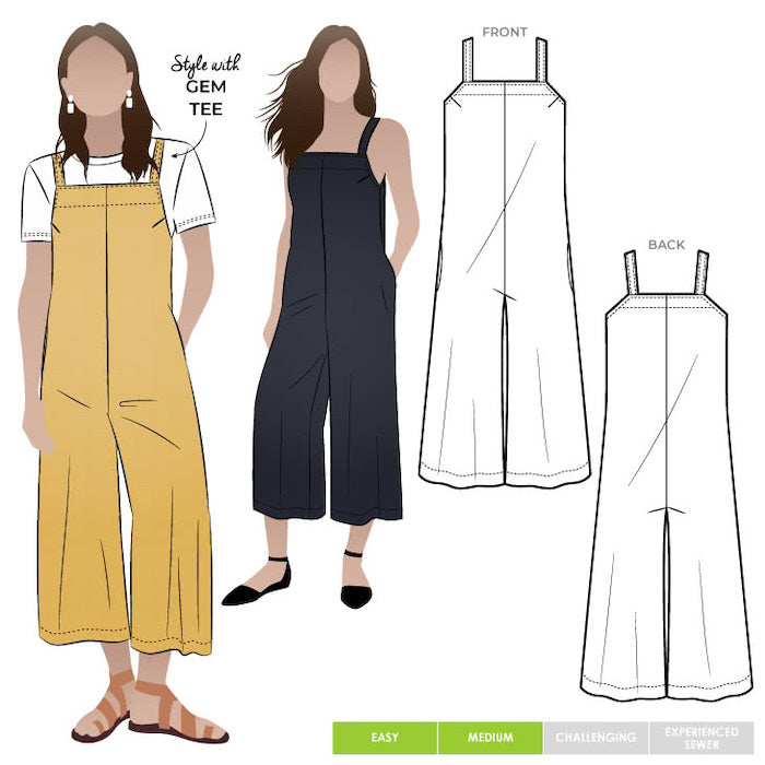 Mildred Jumpsuit Pattern Size 4 16 By Style Arc Stap013 Cover