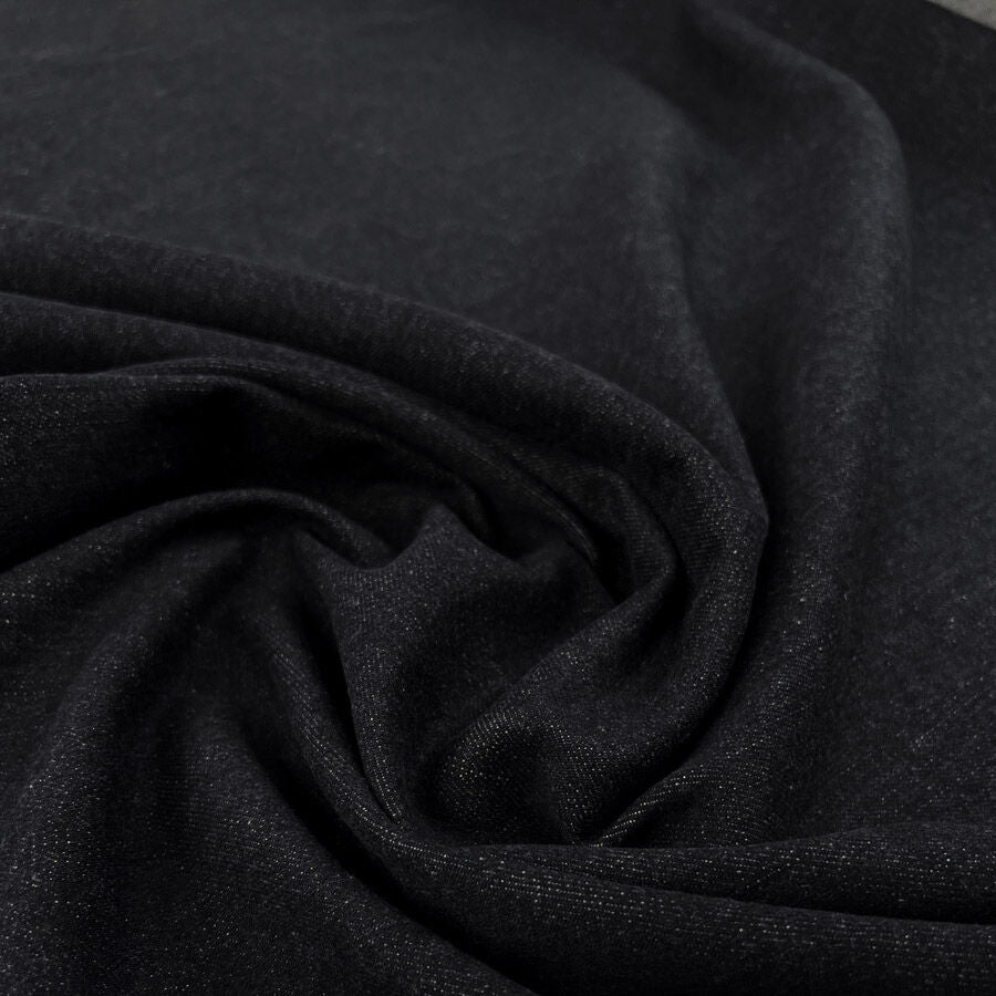 Monza Denim 12 7oz Dark Indigo Cotton Elastane Stretch Woven Trouser Fabric