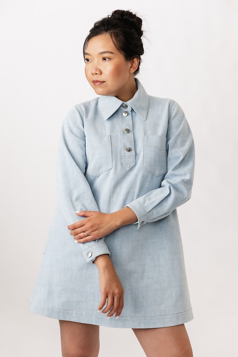 Named Loviisa Denim Dress Pattern 1