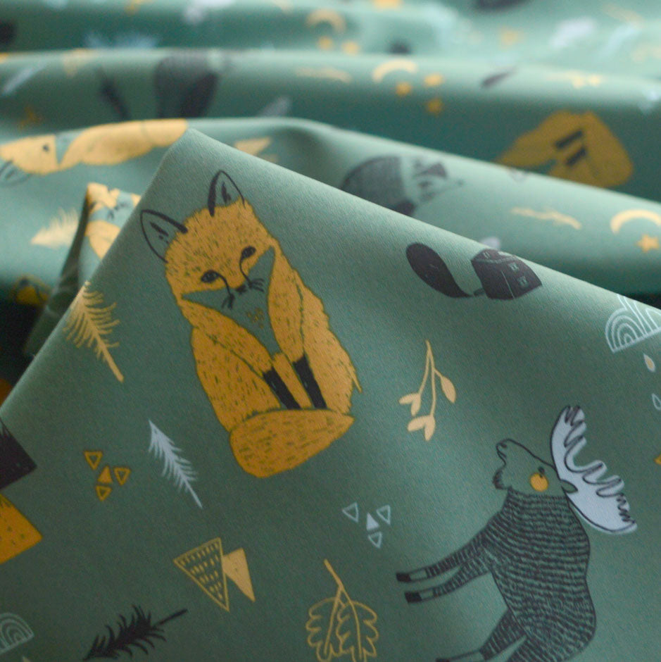 National Park Mircofleece Polyester Green Material Cu