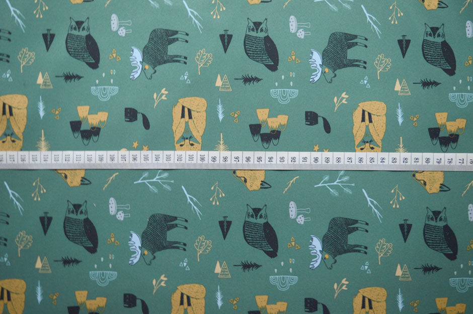 National Park Mircofleece Polyester Green Material S