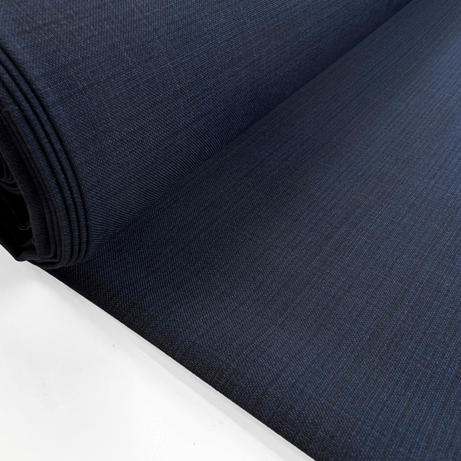 Navy Italian Fine Wool Shirting Fabric Officer Class