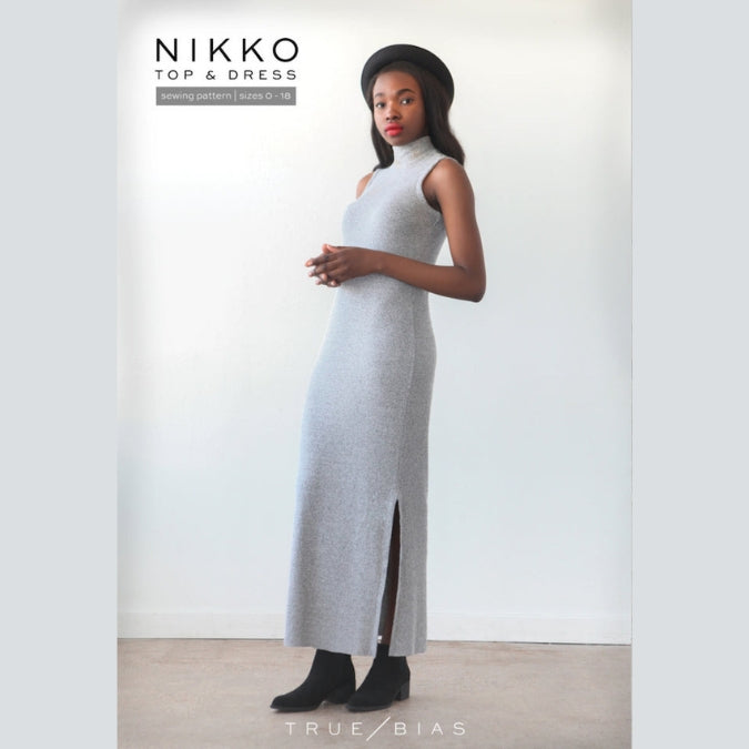 Nikko top dress pattern by true bias cover