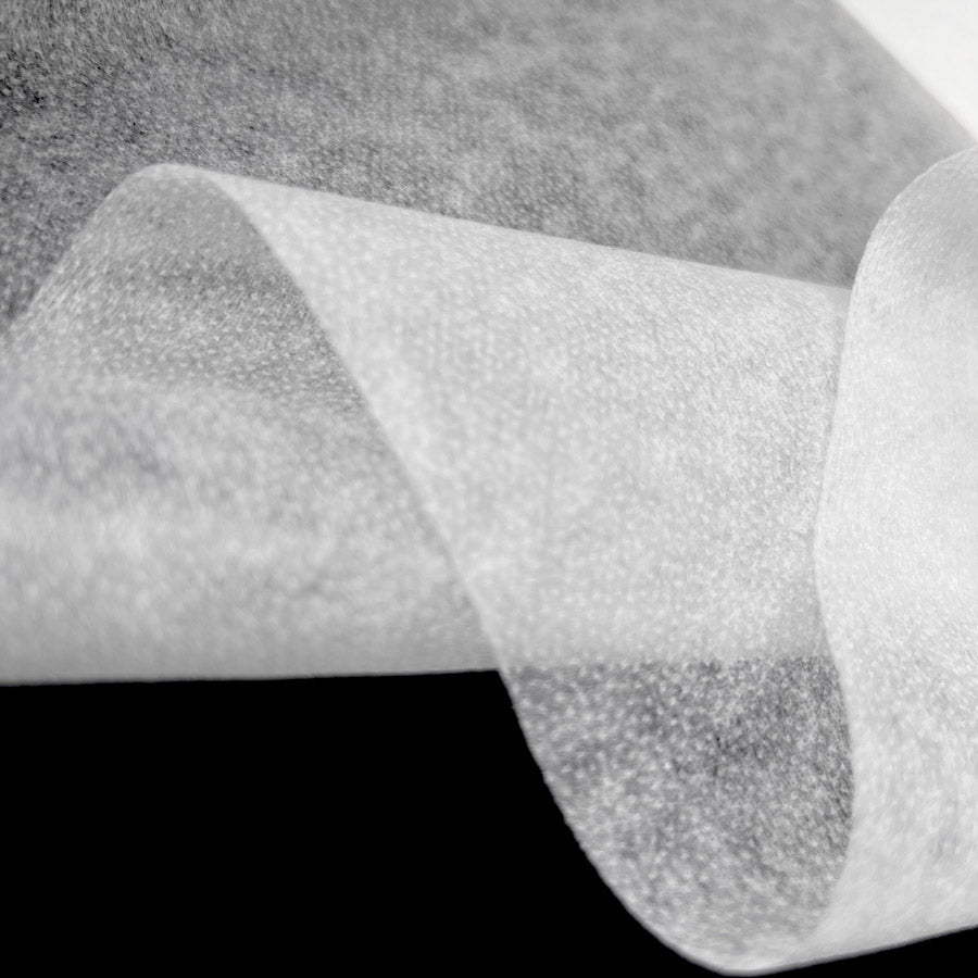 Non Woven Fusible Iron On Interfacing Light White Fold