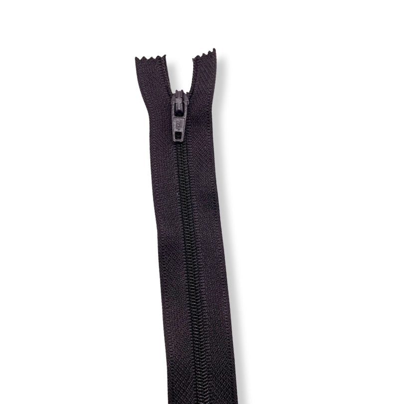 Nylon Zip Very Dark Brown