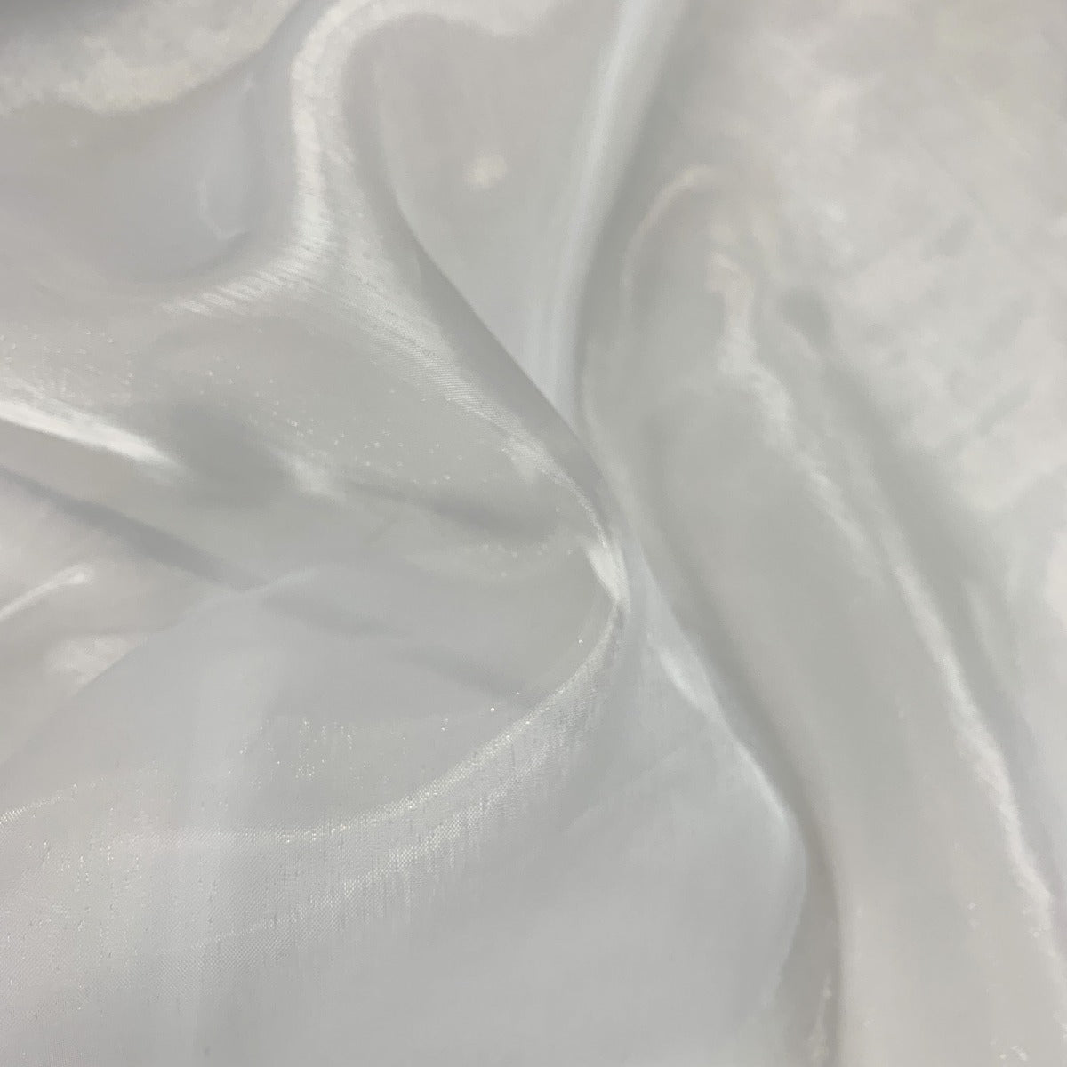 Organza White Fabric Fold