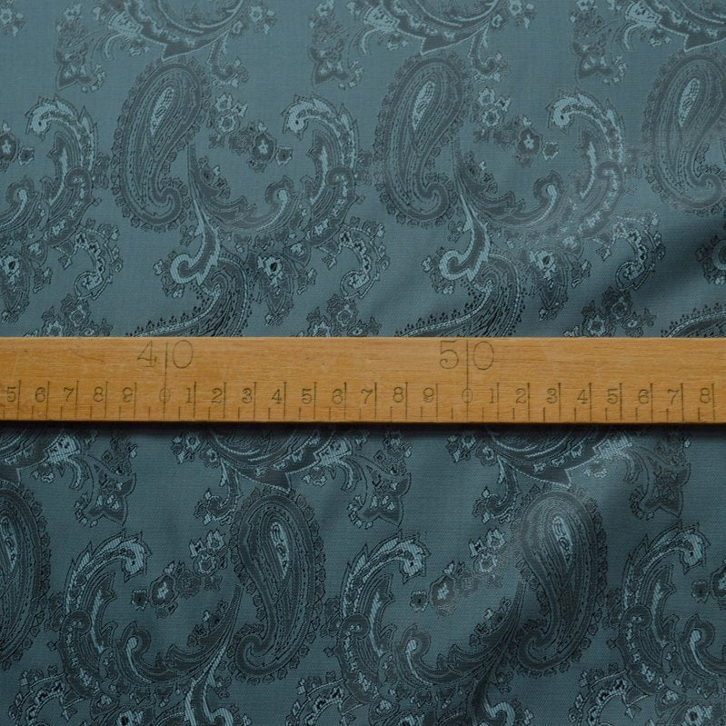 Paisley Changeant Lining Slate Grey S