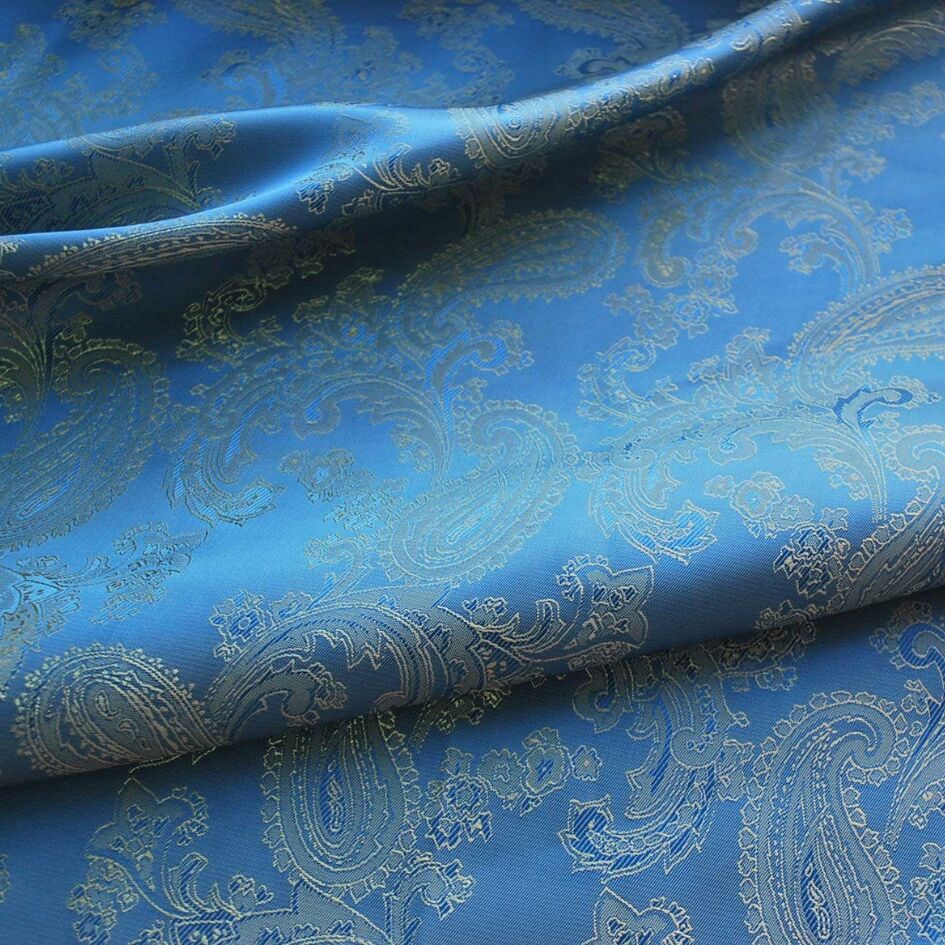 Paisley Changeant Lining Blue