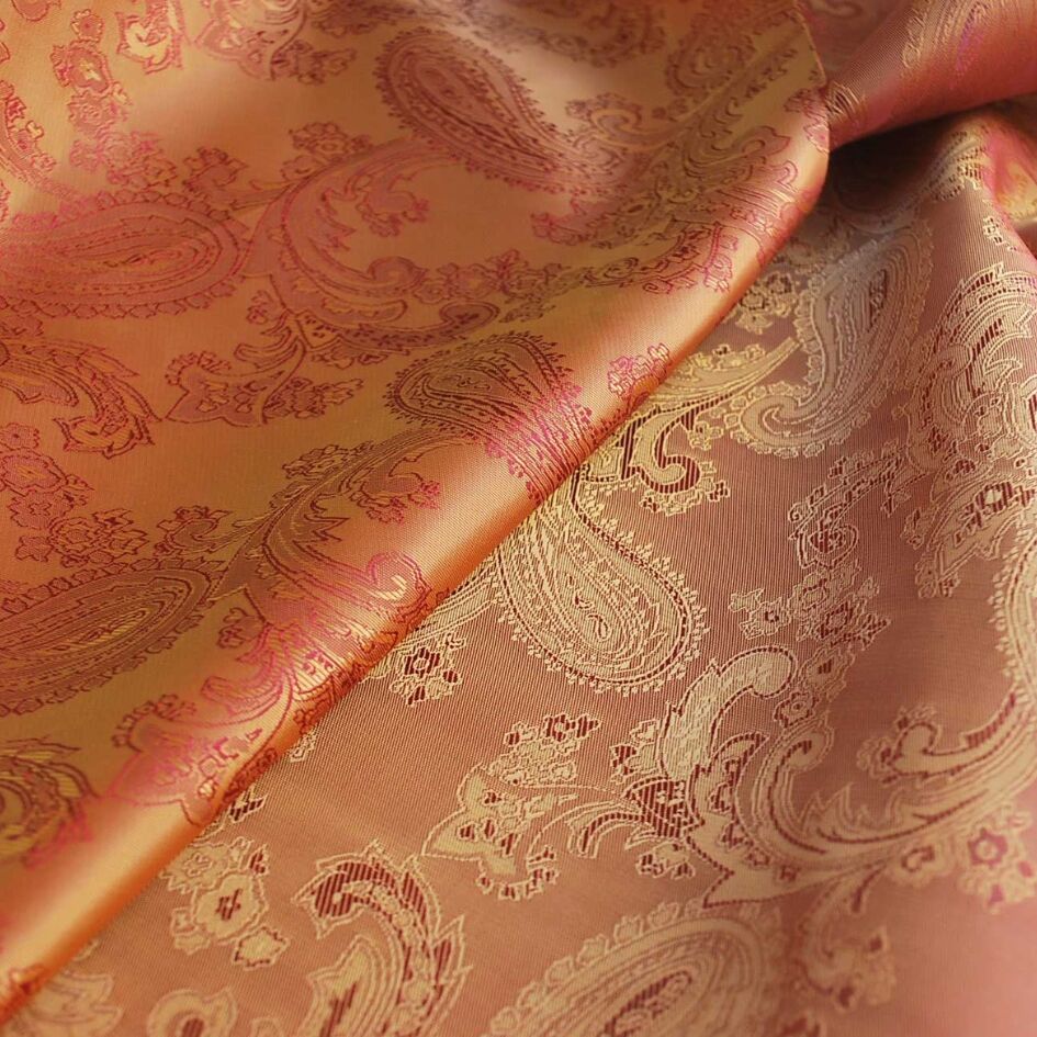 Paisley Changeant Lining Rust