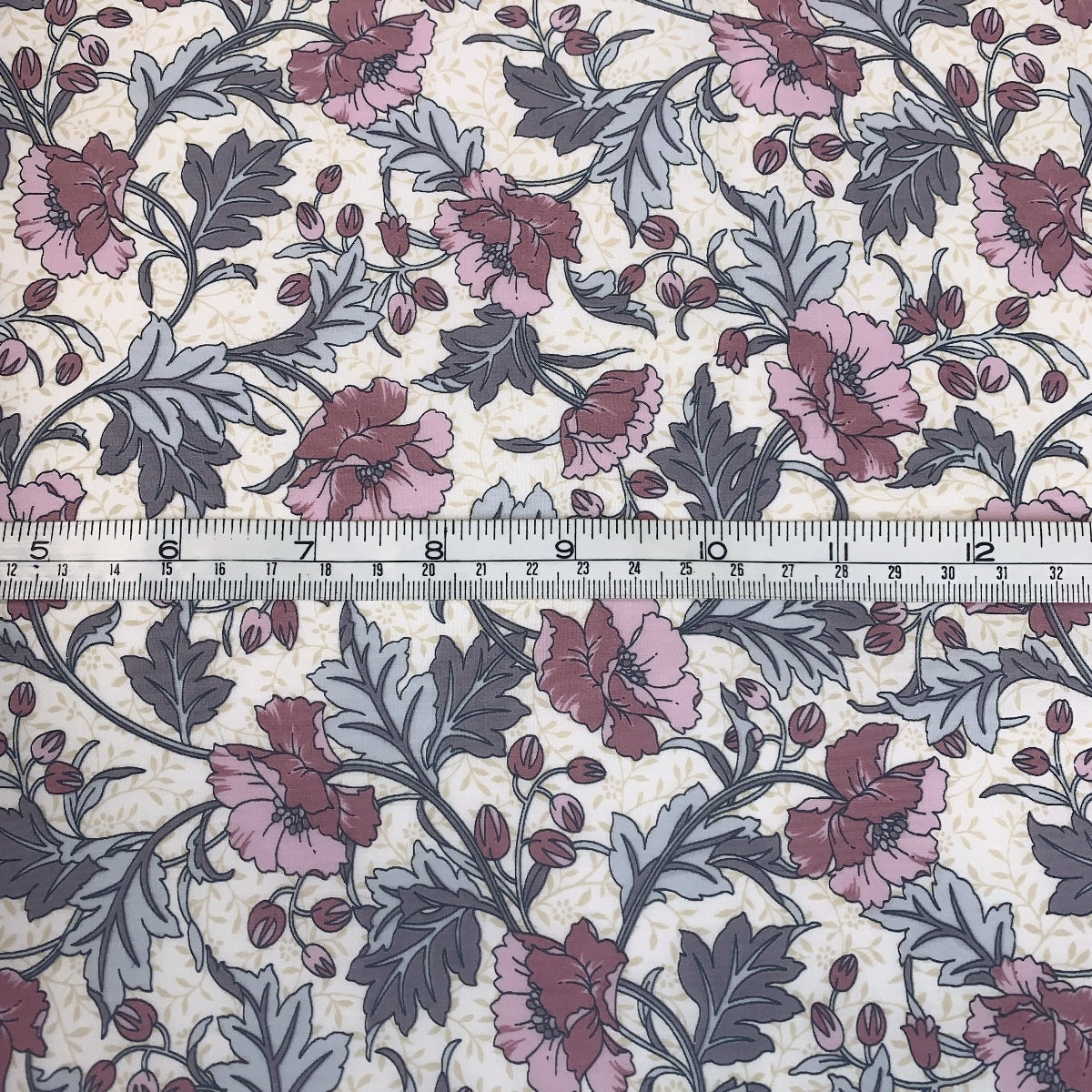 Pcl Mary Ann Pink Pink Floral Pattern Ivory Background Cp