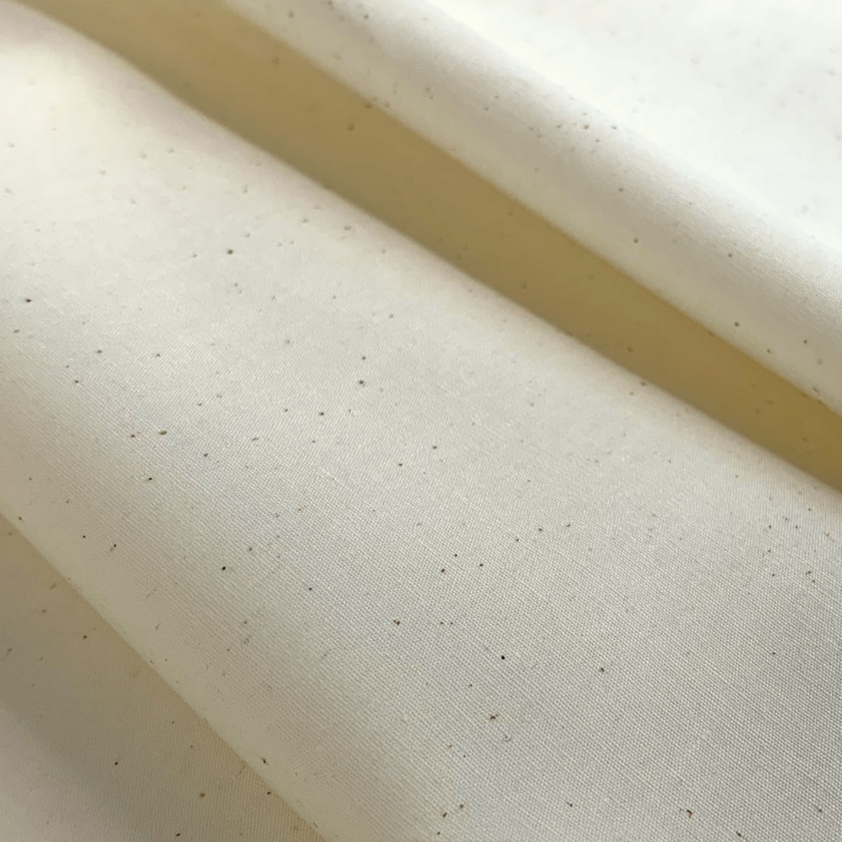 Plain Cotton Poplin Natural Cream Fold 2