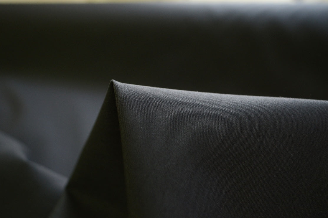 Plain Polycotton Black Cu