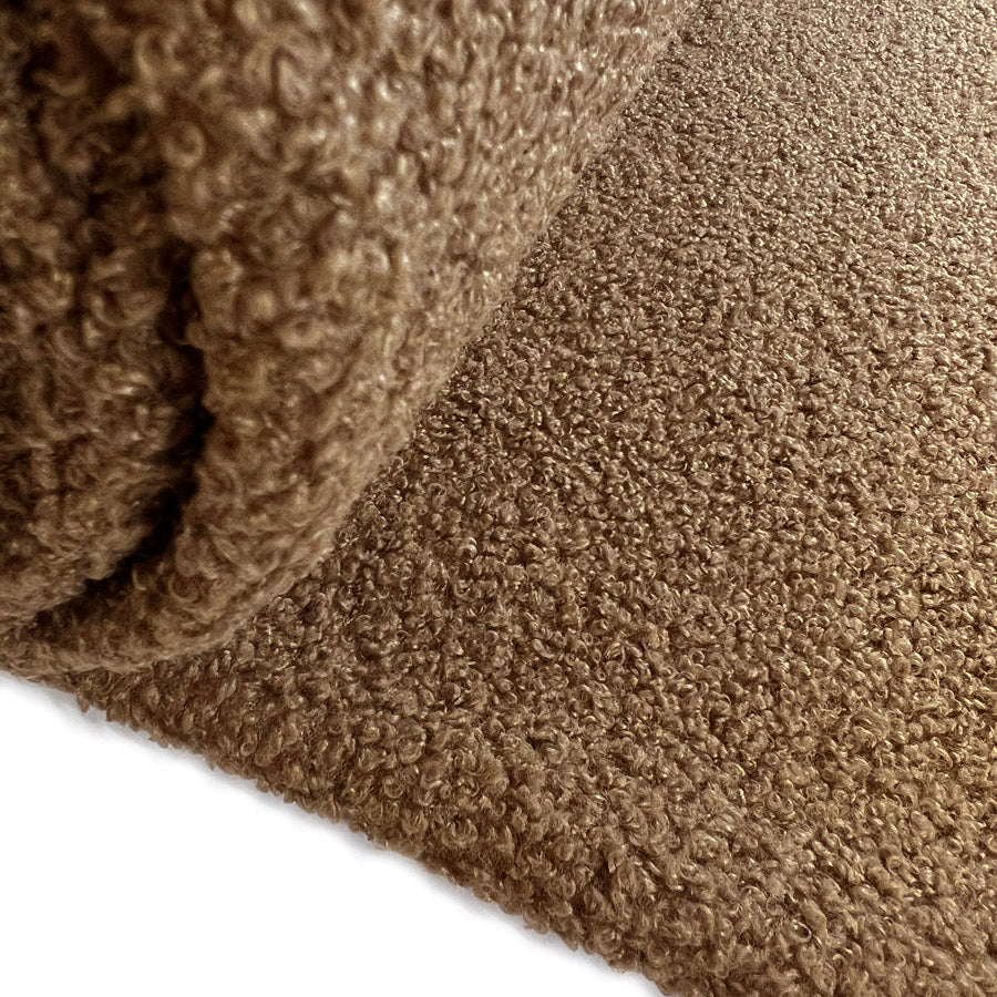 Plain Boucle Brown Dressmaking Fabric Roll