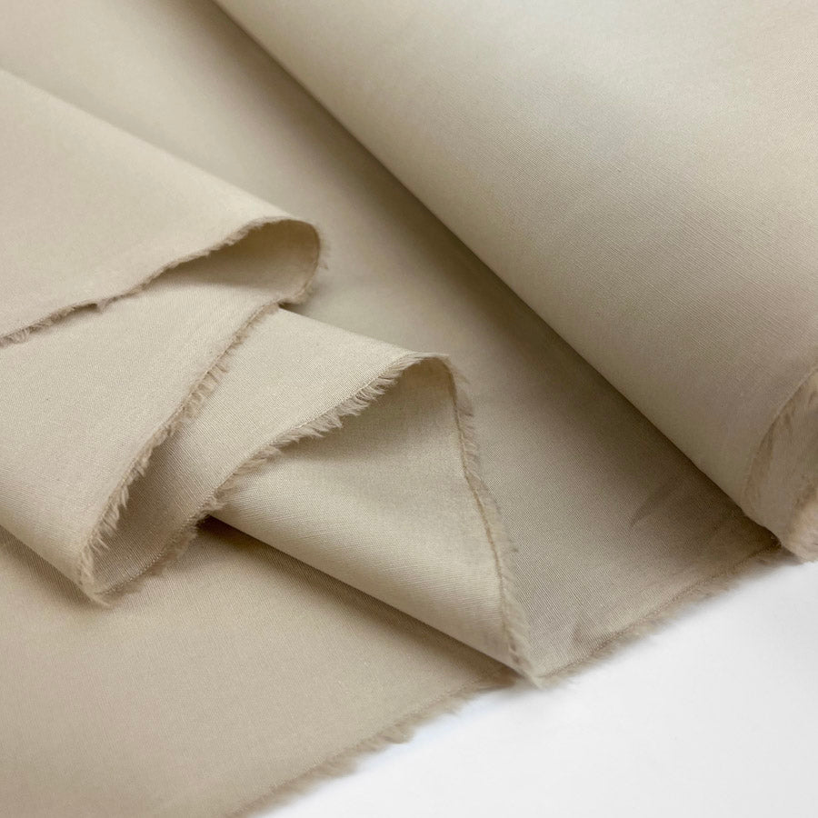 Plain Cotton Elastane Shirting Fabric Poplin Stretch Beige Fold 6532E91A Ca53 4F45 965C Bd993Bd1255E