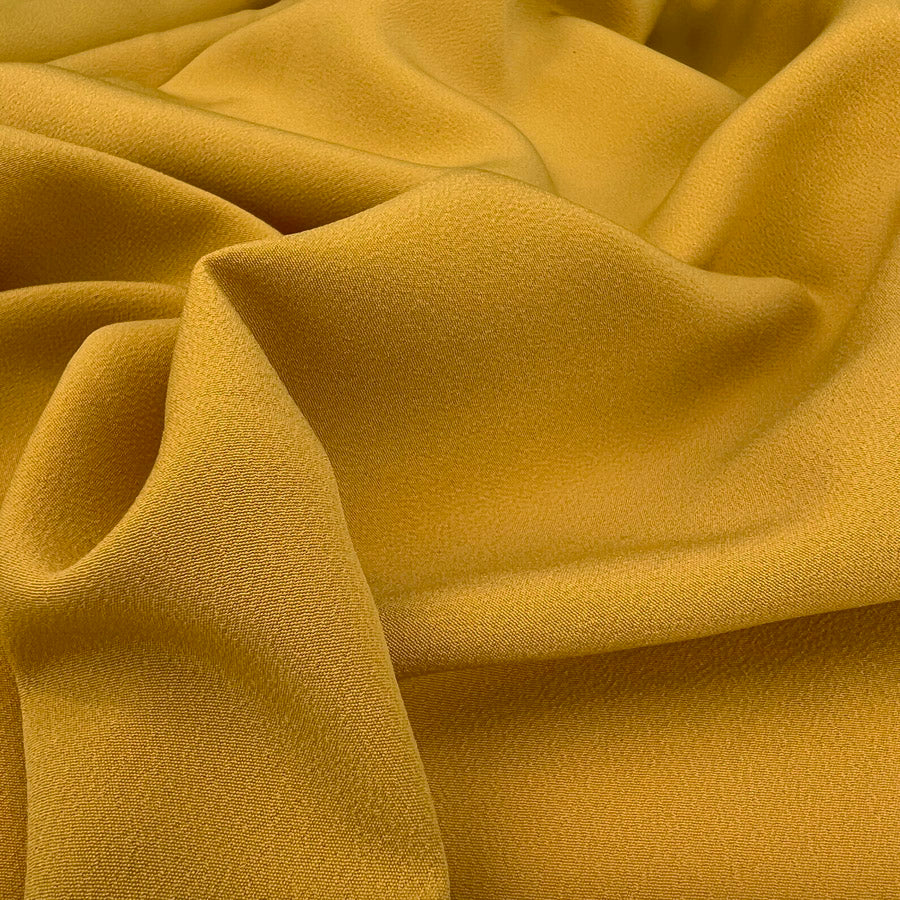 Polyester Ress Fabric Landon Superior Smooth Crepe Mustard