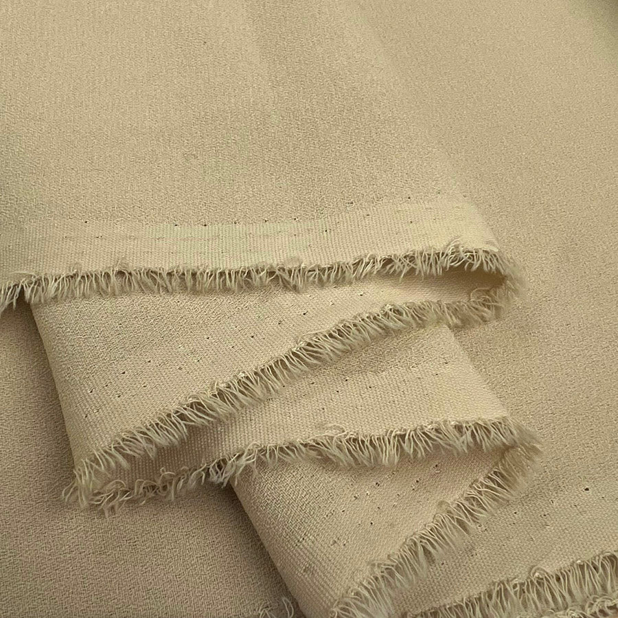 Polyester Double Crepe Dress Fabric Candy Crepe Beige Fold