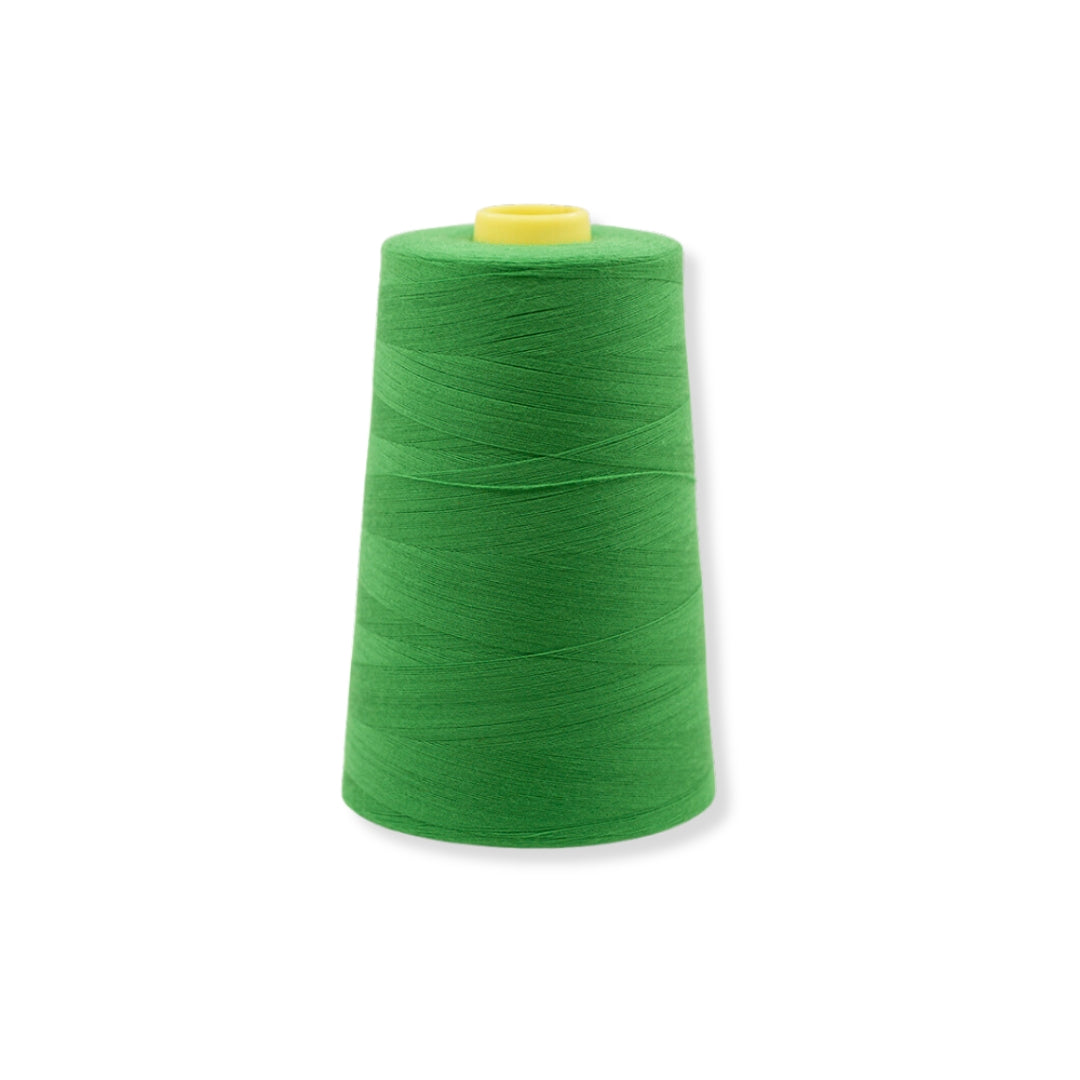 Polyester Overlocking Sewing Machine Thread Cone Emerald