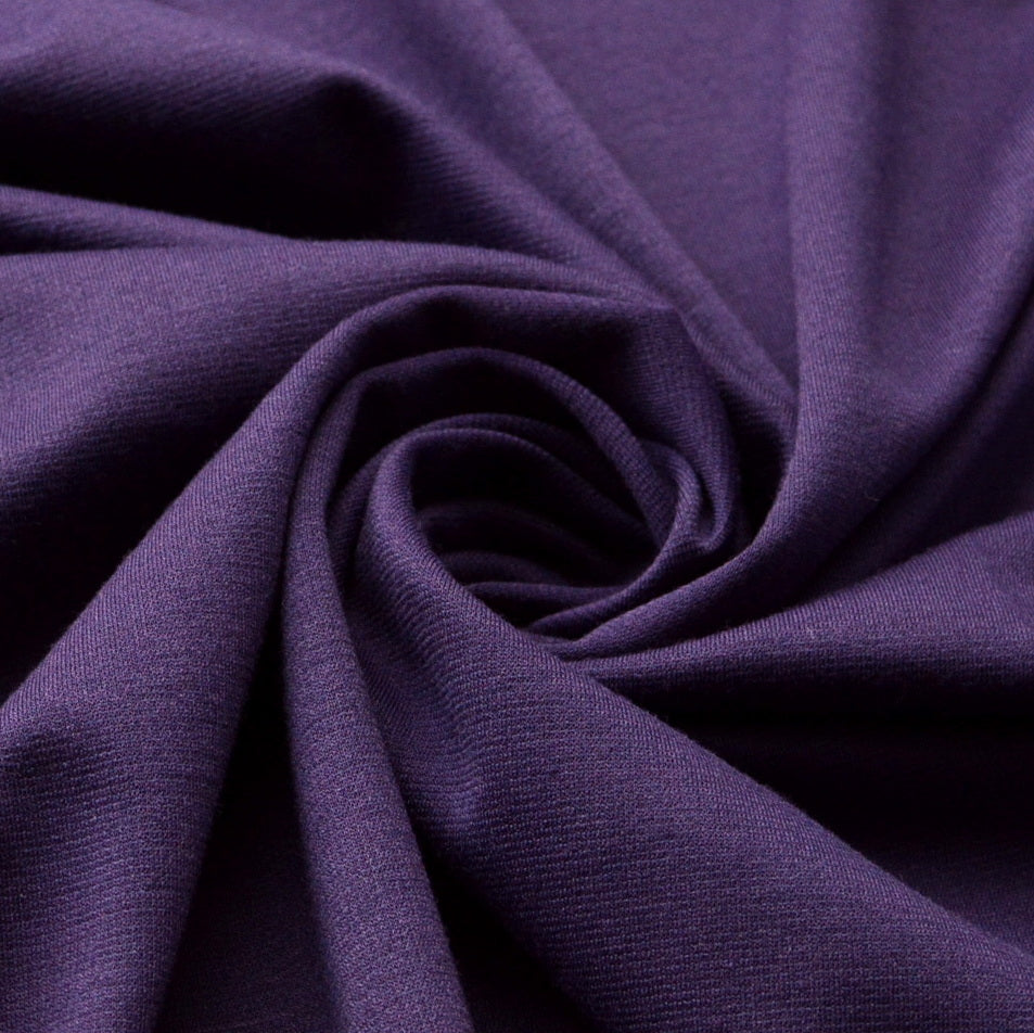 Ponte Roma Purple Vibrant Purple Knitted Ponte Roma Dress Craft Fabric Cud2