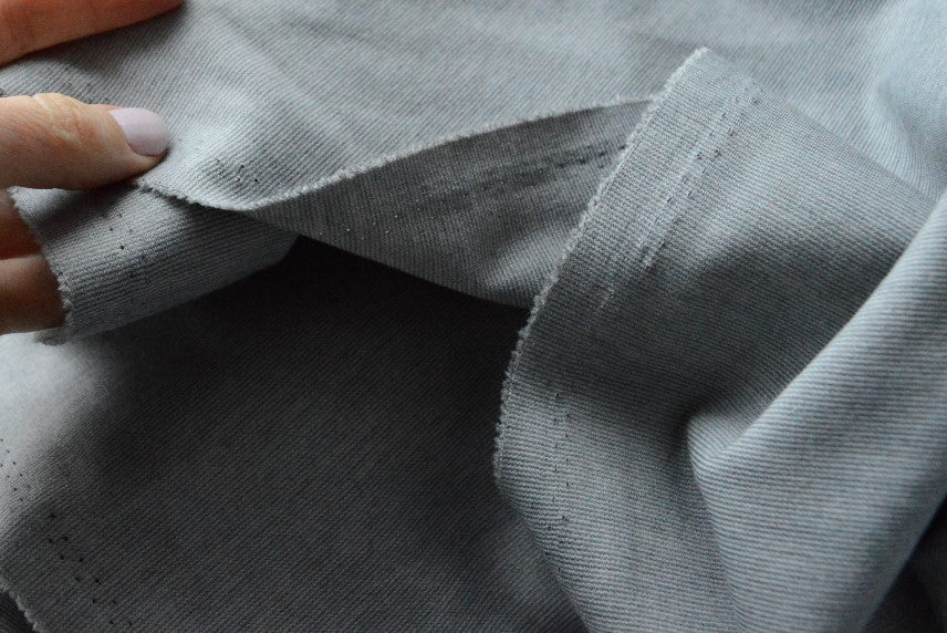 Ponte Roma Silver Grey Dress Knitted Fabric S