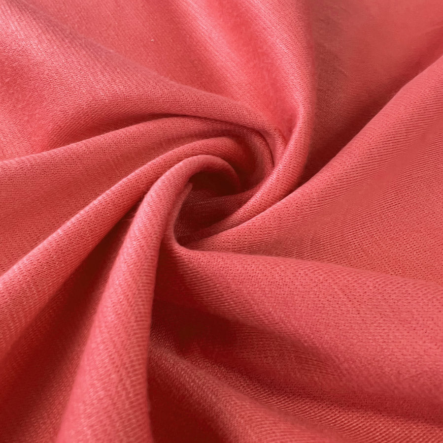 Ponte Roma Jersey Fabric Flamingo Pink Twist