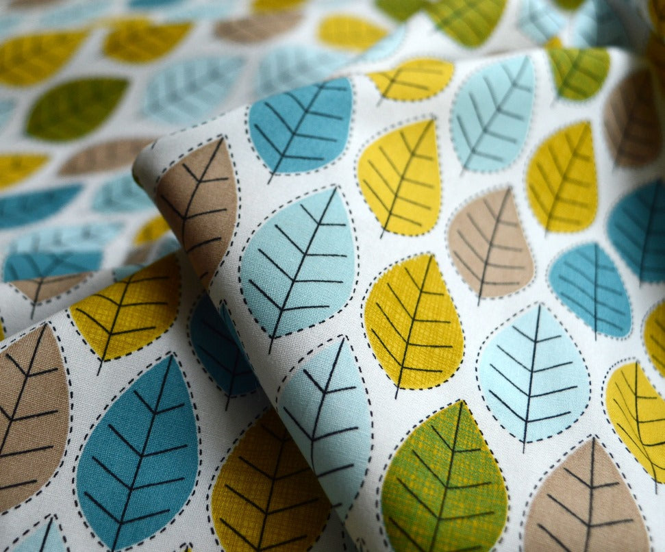 Poplin Print Conran Sherwood Leaf Print Cu