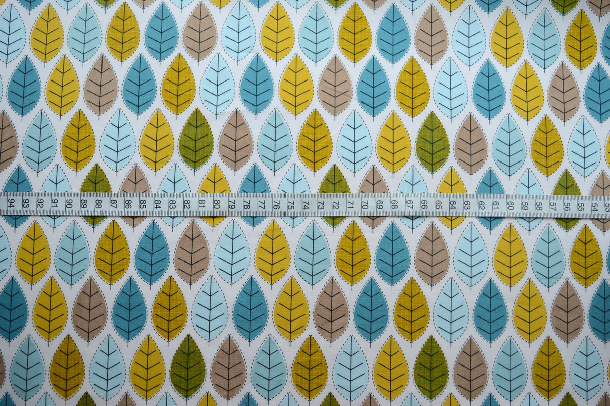 Poplin Print Conran Sherwood Leaf Print S