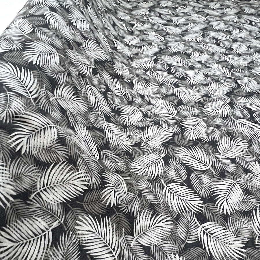 Poplin Print Maui Grey Cotton Dress Fabrics Roll