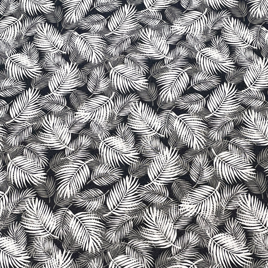 Poplin Print Maui Grey Cotton Dress Fabrics S