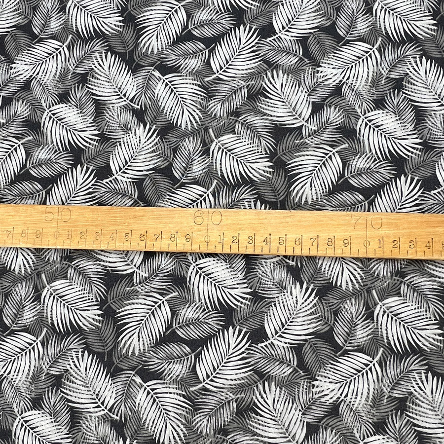 Poplin Print Maui Grey Cotton Dress Fabrics S1